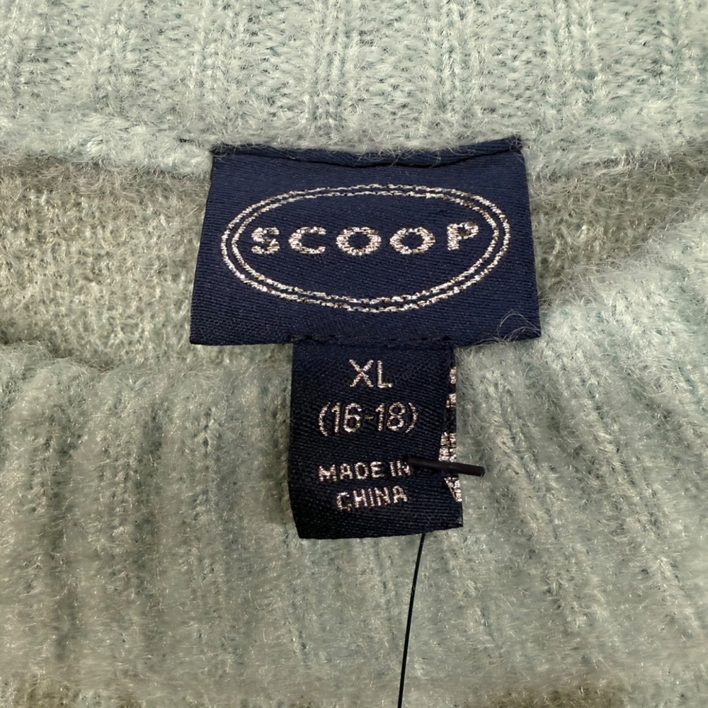Scoop Galaxy Jacquard Tunic Sweater, Size XL - Picture 3 of 9